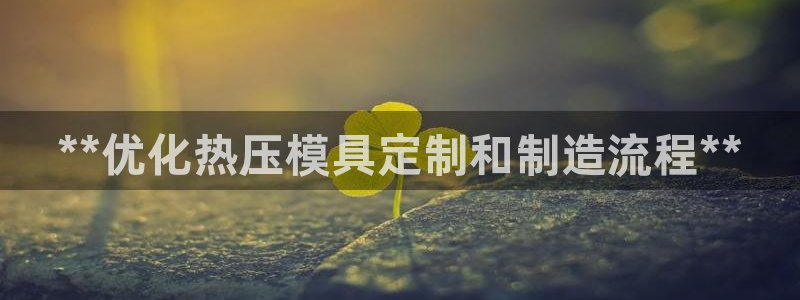 易倍申能长期吃吗：**优化热压模具定制和制造流程**